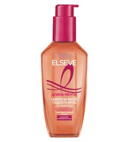 Фото продукта: L'Oréal Paris Сыворотка Гладкость Мечты "Elseve, Длина Мечты", несмываемый уход, для длинных непослушных волос, 100 мл
