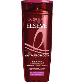 Фото продукта: L'Oréal Paris Elseve Укрепляющий Шампунь для волос "Ультра Прочность", аргинин, биотин, витамин B5, 400 мл