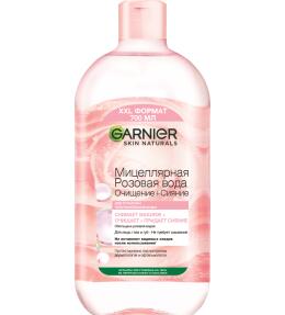 Фото продукта: Garnier Мицеллярная Розовая вода, Очищение+Сияние, для тусклой и чувствительной кожи, 700мл