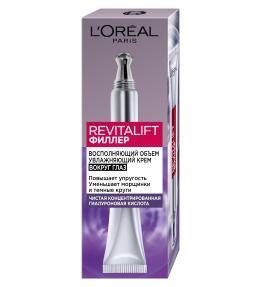 Фото продукта: L'Oreal Paris Антивозрастной крем "Ревиталифт Филлер" против морщин для области вокруг глаз, 15 мл