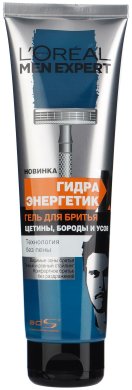 Фото продукта: L'Oreal Paris Men Expert Гель для бритья щетины, бороды и усов "Гидра Энергетик", 150 мл