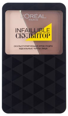 Фото продукта: L'Oreal Paris Скульптурирующая крем-Пудра компактная Infaillible Скульптор, оттенок 01 Светлый, 10г