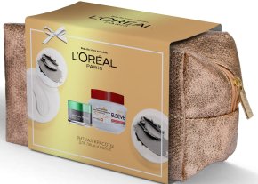 Фото продукта: L'Oreal Paris Подарочный набор:Маска для лица "Магия Глины" Детокс и сияние, 50мл+Маска для волос "Elseve, Полное восстановление 5", 300 мл+косметичка