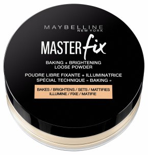 Фото продукта: Maybelline New York Фиксирующая пудра для лица "Master Fix" для создания эффекта бейкинга, оттенок 002, Banan, 6 гр