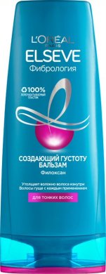 Фото продукта: L'Oreal Paris Elseve создающий густоту бальзам для волос "Эльсев, Фибрология", для тонких волос, 400мл