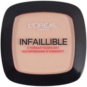 Фото продукта: L'Oreal Paris Стойкая компактная матирующая Пудра компактная "Infaillible 24ч" оттенок 245 Теплый песочный, 9г