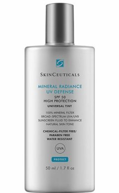 Фото продукта: Mineral radiance uv defense spf50 солнцезащитный флюид с 100% минеральными фильтрами и универсальным тоном, 50 мл