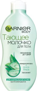 Garnier Тающее молочко для тела, с бифидокомплексом и алоэ вера, увлажняющее, для нормальной кожи, 250 мл