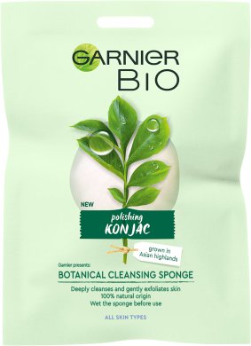Фото продукта: Garnier BIO Очищающий спонж «Отшелущивающий Конжак«, 1 мл