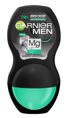 Фото продукта: Garnier Дезодорант-антиперспирант роликовый для тела Men Эффект Магния Ультрасухость 72ч, мужской, 50 мл