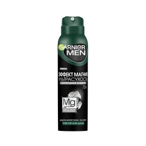 Фото продукта: Garnier Дезодорант-антиперспирант спрей для тела Men Эффект Магния 72ч, мужской, 150мл