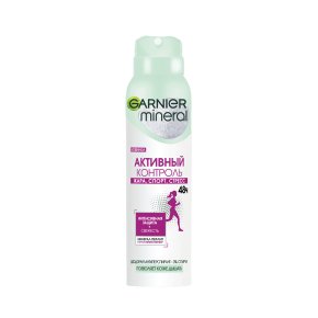 Фото продукта: Garnier Дезодорант-антиперспирант спрей для тела Mineral Активный контроль 48 ч, женский, 150 мл