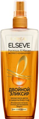Фото продукта: L'Oreal Paris Elseve Экспресс-Кондиционер для волос Двойной Эликсир Роскошь 6 масел для сухих волос, 200 мл