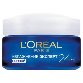 Фото продукта: L'Oreal Paris Крем для лица "Увлажнение Эксперт" ночной, увлажняющий, для всех типов кожи, 50 мл