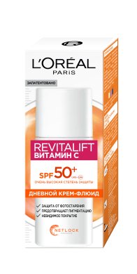 Фото продукта: L'Oreal Paris, Крем-флюид Revitalift Витамин С дневной для лица, с SPF 50, 50 мл