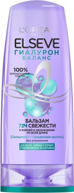 Фото продукта: L'Oreal Paris Elseve бальзам для волос, жирных у корней и обезвоженных на кончиках, "Гиалурон Баланс", 200 мл