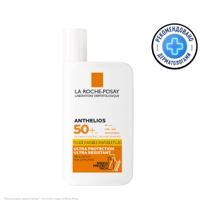 Фото продукта: La Roche-Posay Anthelios Невидимый флюид для лица и кожи вокруг глаз SPF 50+/PPD 46, 50 мл