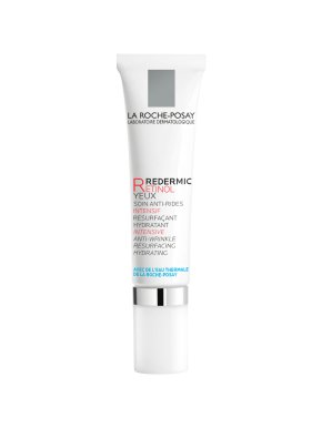 Фото продукта: LA ROCHE-POSAY REDERMIC RETINOL YEUX Интенсивный концентрированный крем-гель для контура глаз, против морщин, мешков и темных кругов под глазами, 15 мл