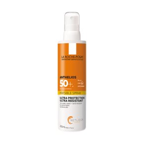 Фото продукта: LA ROCHE-POSAY ANTHELIOS Солнцезащитный невидимый спрей для лица и тела SPF 50+ / PPD 34, 200 мл