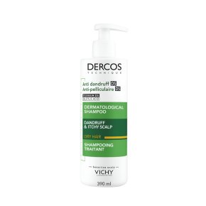 Фото продукта: VICHY DERCOS Интенсивный шампунь-уход против перхоти для сухих волос, 390 мл