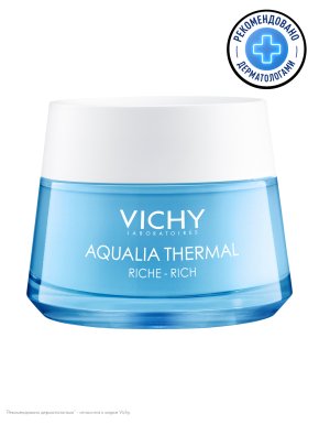 Фото продукта: VICHY AQUALIA THERMAL Крем увлажняющий насыщенный для сухой и очень сухой кожи, 50 мл