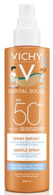 Фото продукта: VICHY CAPITAL SOLEIL Легкий солнцезащитный спрей для детей SPF50+ с повышенной защитой, 200 мл