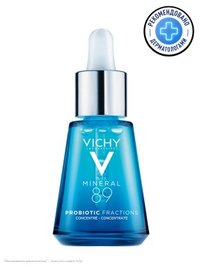 Фото продукта: VICHY MINERAL 89 PROBIOTIC FRACTIONS Укрепляющая и восстанавливающая сыворотка-концентрат, 30 мл