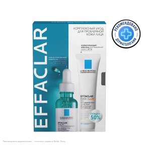 Фото продукта: Набор Effaclar сыворотка, 40мл + крем-гель DUO(+) SPF30 со скидкой 50%