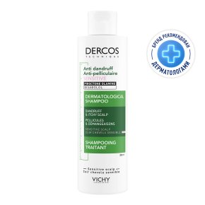 Фото продукта: VICHY DERCOS Интенсивный шампунь-уход против перхоти для чувствительной кожи головы, 200 мл
