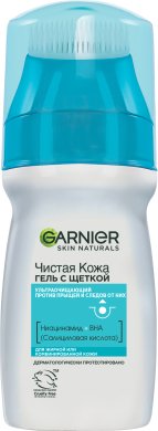 Фото продукта: Гарнье Чистая Кожа Актив Гель с щеткой 150мл