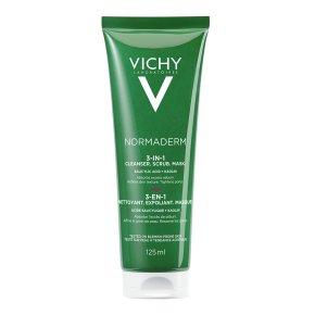 Фото продукта: VICHY NORMADERM Средство 3-в-1 Гель-Скраб-Маска для интенсивного очищения жирной проблемной кожи, 125 мл