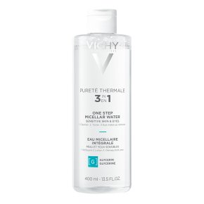 Фото продукта: VICHY PURETE THERMALE Мицеллярная вода универсальная 3 в 1 для чувствительной кожи лица и вокруг глаз, 400 мл