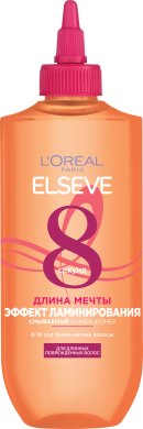 Фото продукта: L'Oreal Paris Смываемый Кондиционер для волос Волшебная Вода Ламеллярный Уход, 8 секунд "Elseve, Длина Мечты”, для длинных поврежденных волос, 200 мл