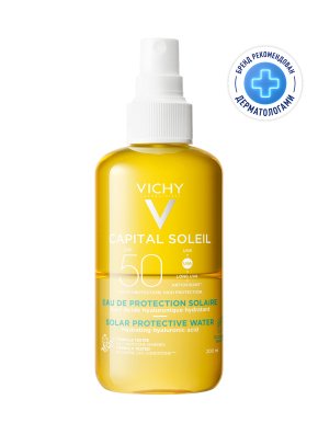 Фото продукта: VICHY CAPITAL SOLEIL Cолнцезащитный двухфазный увлажняющий спрей SPF 50, 200 мл