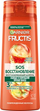 Фото продукта: Garnier Fructis Шампунь для волос Фруктис SOS Восстановление, 250 мл