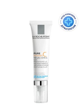 Фото продукта: LA ROCHE-POSAY PURE VITAMIN C Yeux Крем-филлер для заполнения морщин для контура глаз, 15 мл