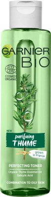 Фото продукта: Garnier BIO Совершенствующий тоник «Очищающий Тимьян», 150 мл