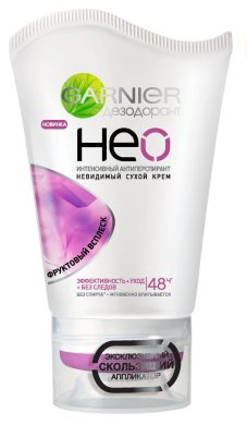 Фото продукта: Garnier Дезодорант-антиперспирант "Нео, Фруктовый всплеск", без спирта, сухой крем, защита 48 часов, невидимый, женский, 40 мл