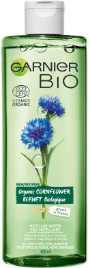 Фото продукта: Garnier BIO Мицеллярная вода «Успокаивающий Василек», 150 мл