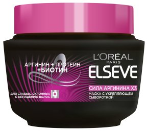 Фото продукта: L'Oreal Paris Elseve Маска для волос "Эльсев, Сила Аргинина х3", с укрепляющей сывороткой, 300 мл