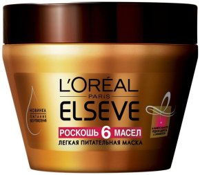 Фото продукта: L'Oreal Paris Elseve Маска для волос "Эльсев, Роскошь Питания 6 масел", питательная, 300 мл