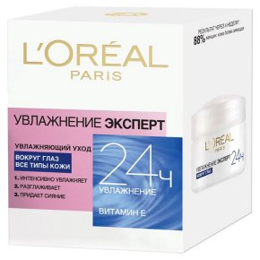 Фото продукта: L'Oreal Paris Крем для области вокруг глаз "Увлажнение Эксперт", увлажняющий, 15 мл