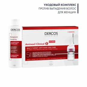 Фото продукта: Dercos Aminexil Комплексный набор против выпадения волос для женщин